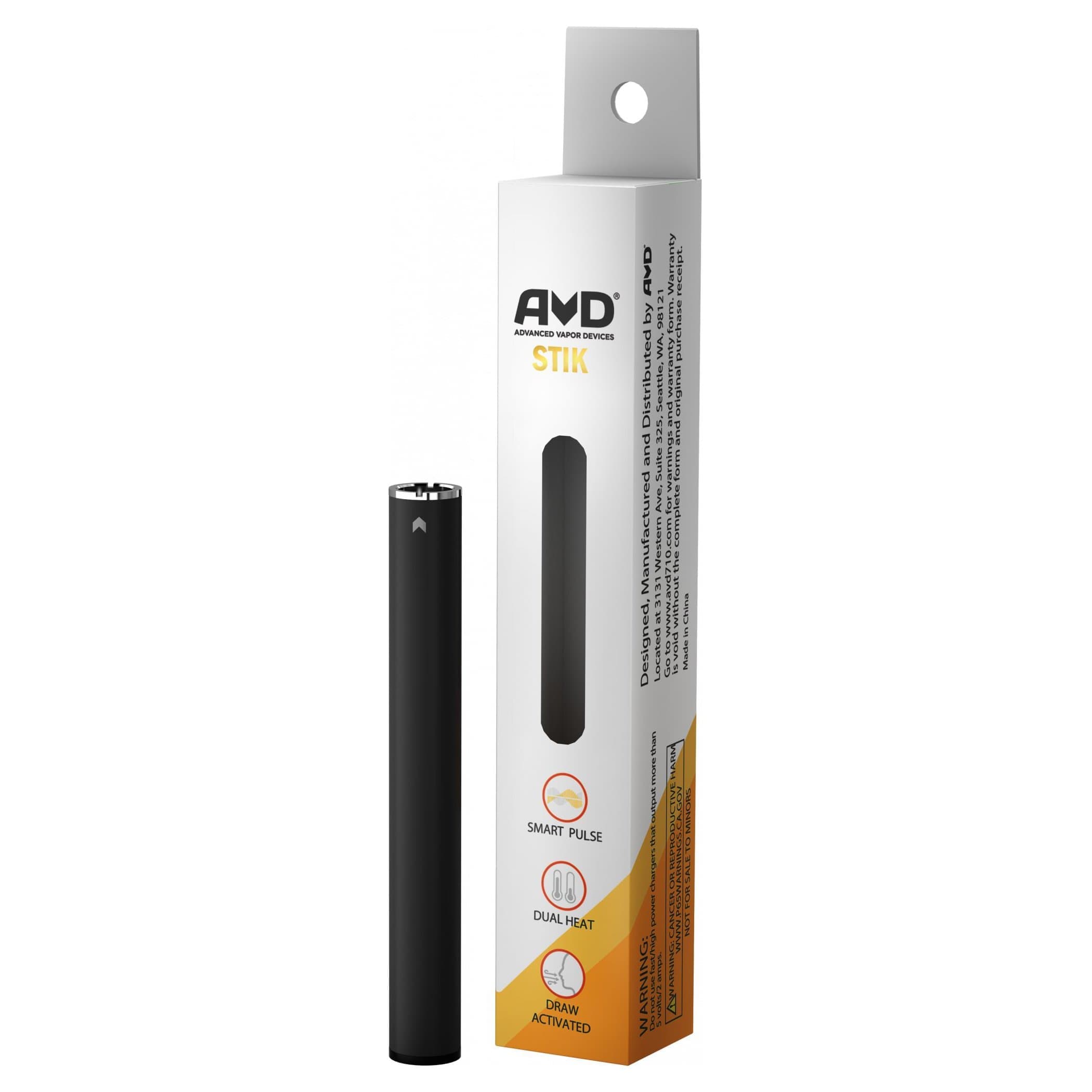 AVD Stik slim vape battery for concentrate cartridges, compact and portable design
